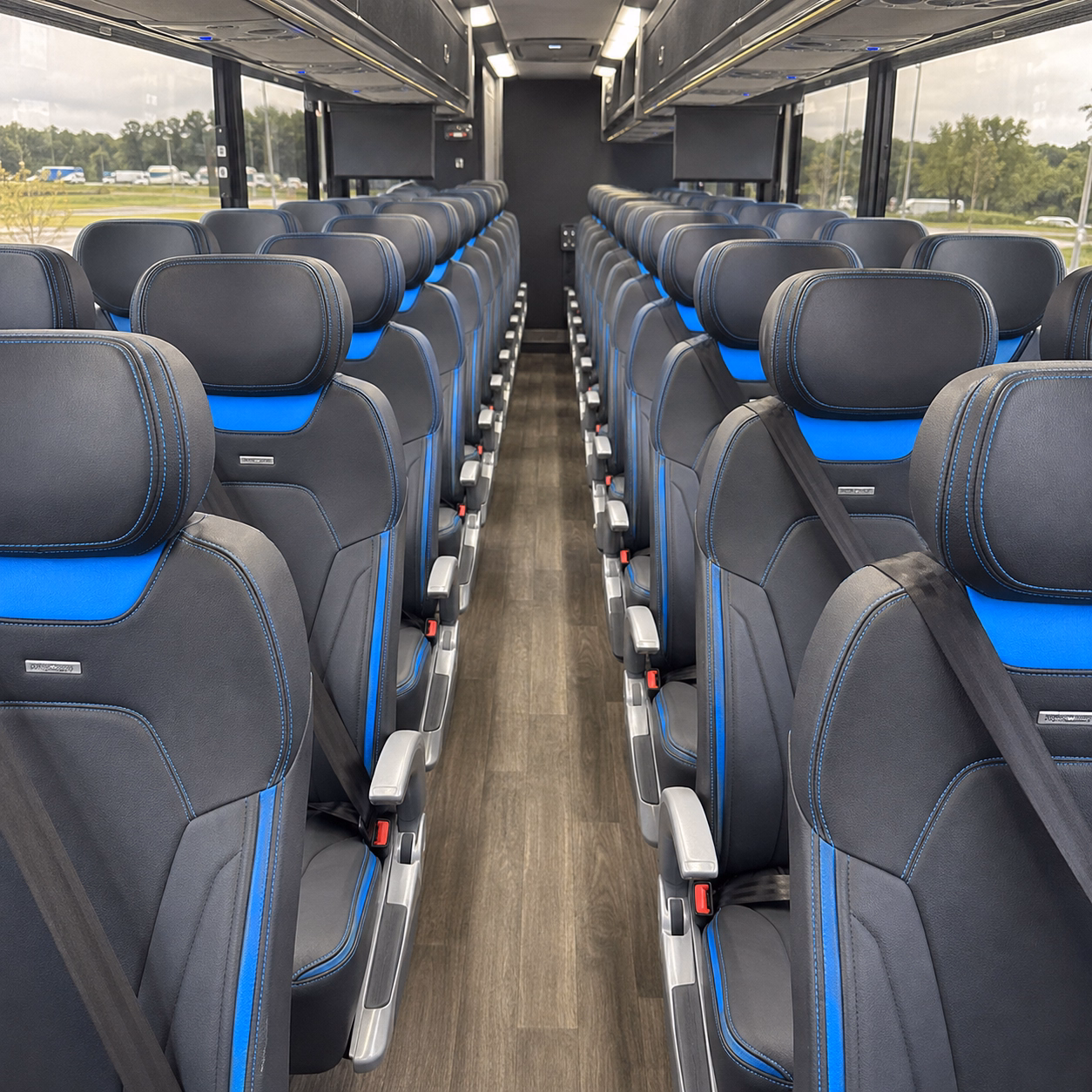 hoboken charter bus interior