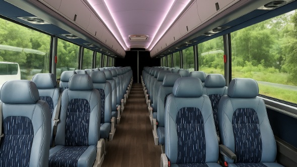 Interior of Charter Bus Company West New York's 15 Passenger Minibus in West New York