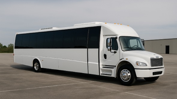 Exterior of Charter Bus Company West New York's 25 Passenger Mini bus in West New York