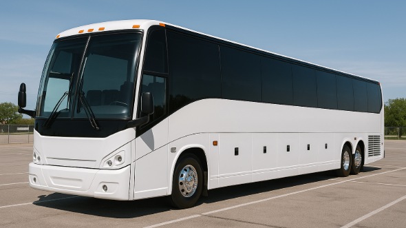 Exterior of Charter Bus Company West New York's 56 Passenger Charter Bus in West New York