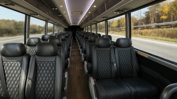 hoboken 30 passenger minibus inside