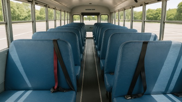 Interior of Charter Bus Company West New York's School Bus in West New York