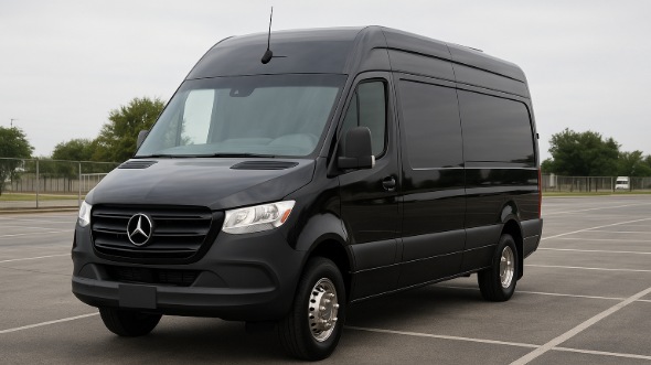 Exterior of Charter Bus Company Elizabeth's Sprinter Van Rental With Driver in Elizabeth